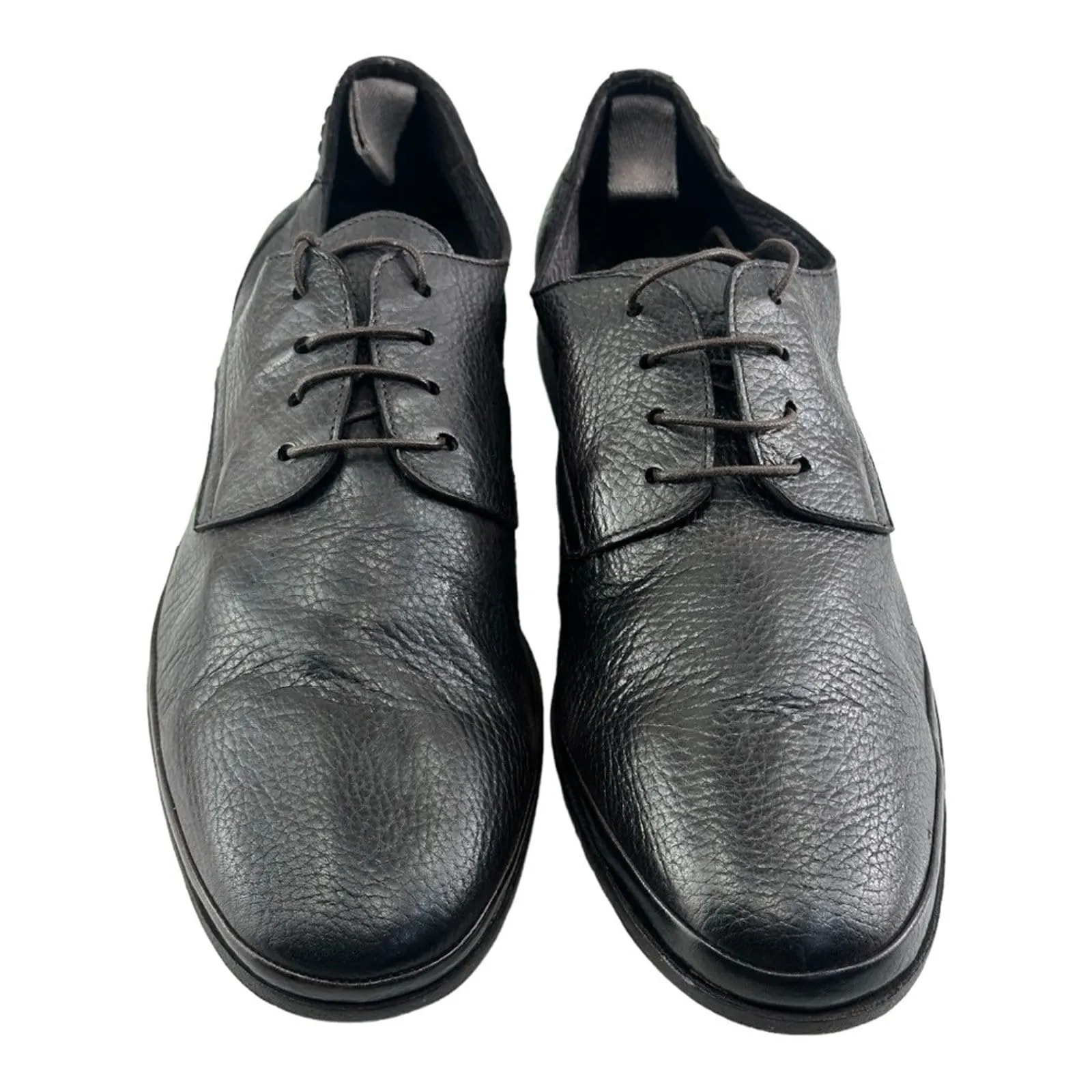 ALEXANDER HOTTO Dark Brown vintage effect garment dyed shoes man Size 9| Eu 42