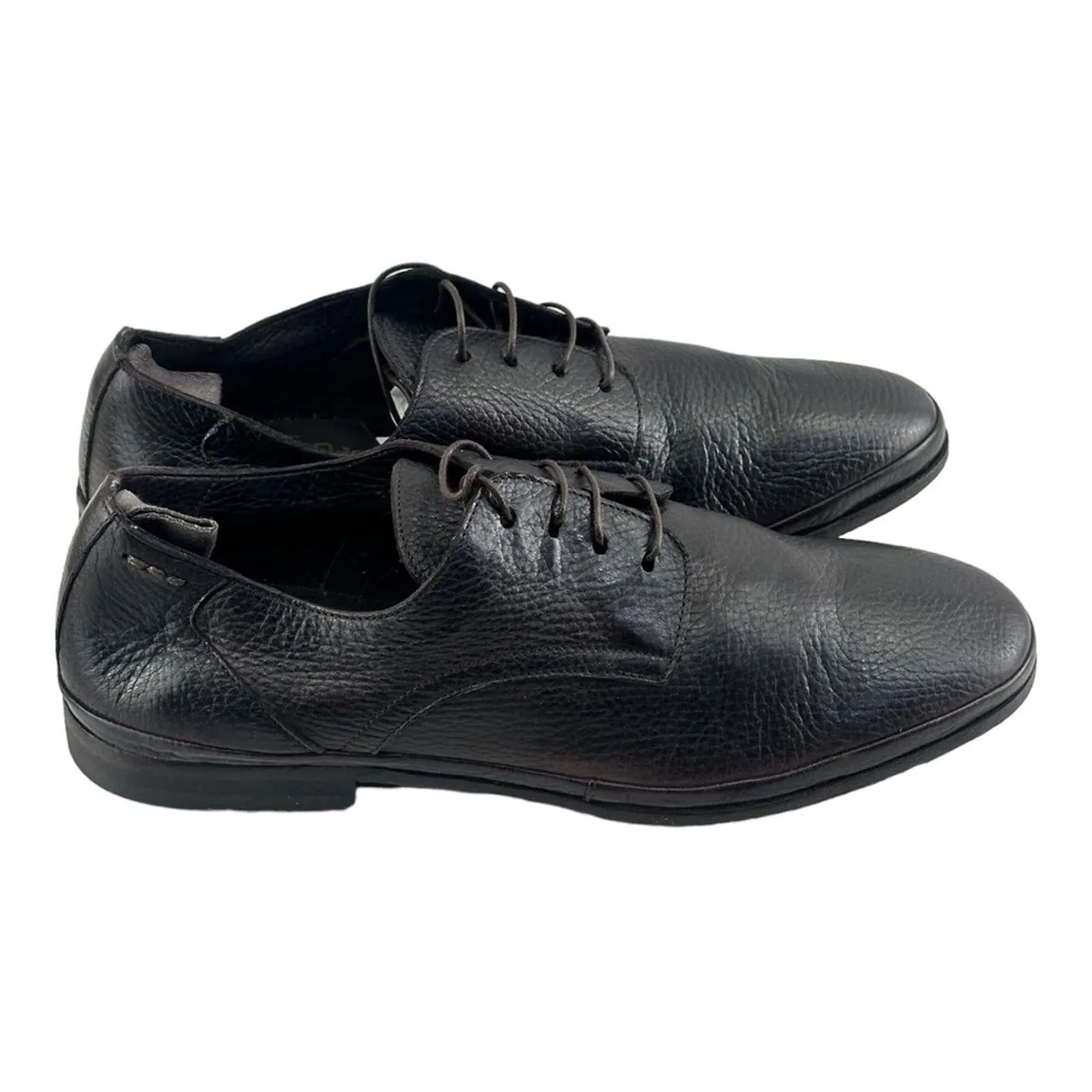 ALEXANDER HOTTO Dark Brown vintage effect garment dyed shoes man Size 9| Eu 42