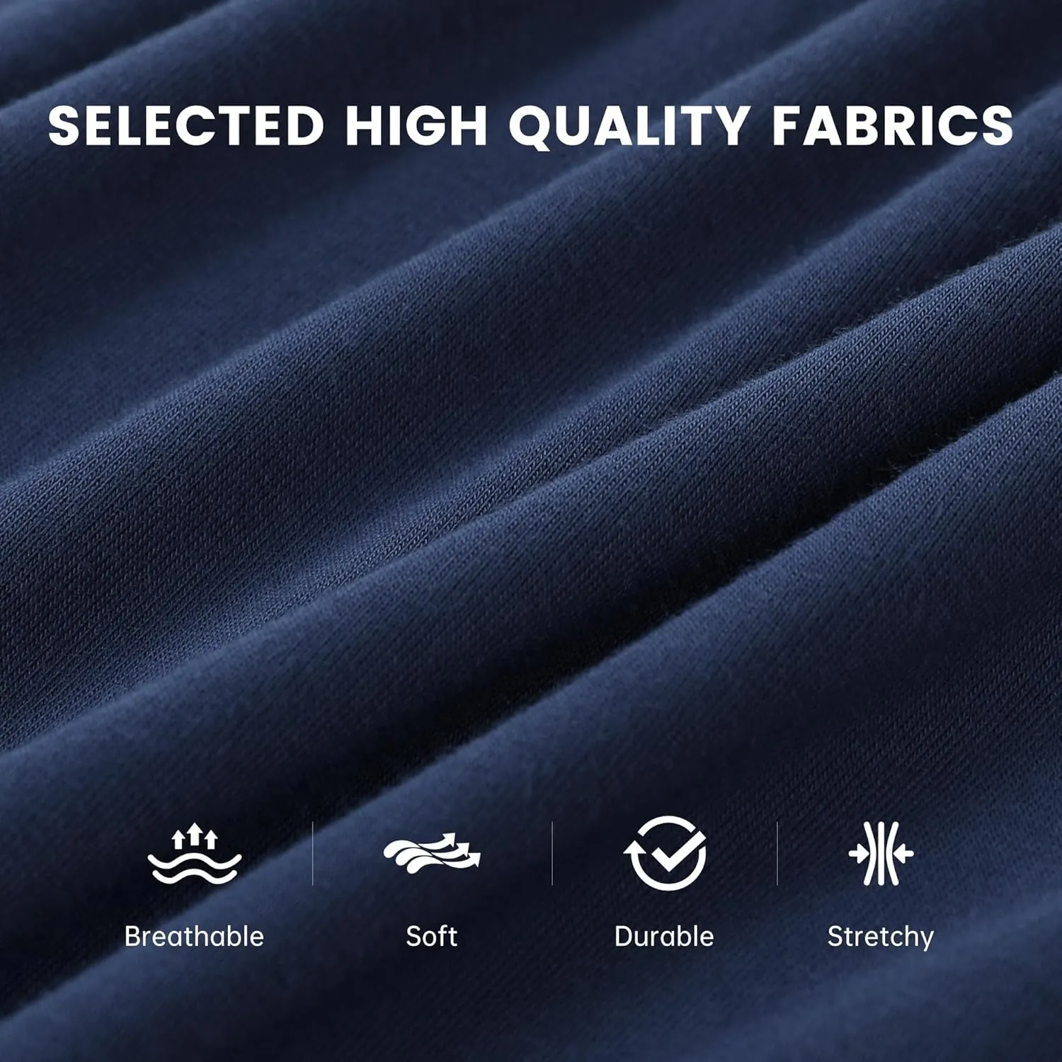 BAMBOO COOL Mens Boxer Shorts Underwear Soft Comfortable Breathable Knit Boxers Short for Men (3 or 5 Pack)