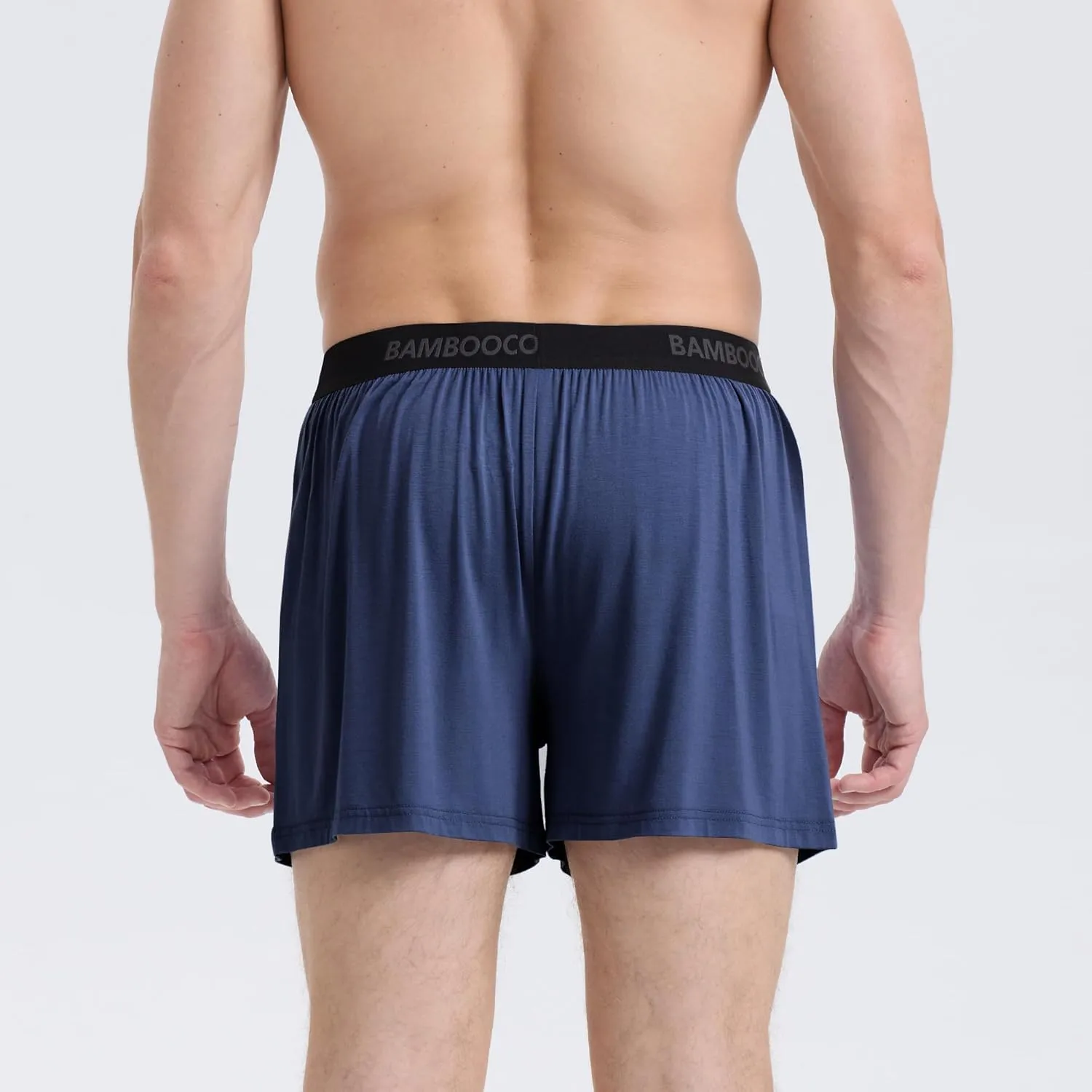 BAMBOO COOL Mens Boxer Shorts Underwear Soft Comfortable Breathable Knit Boxers Short for Men (3 or 5 Pack)