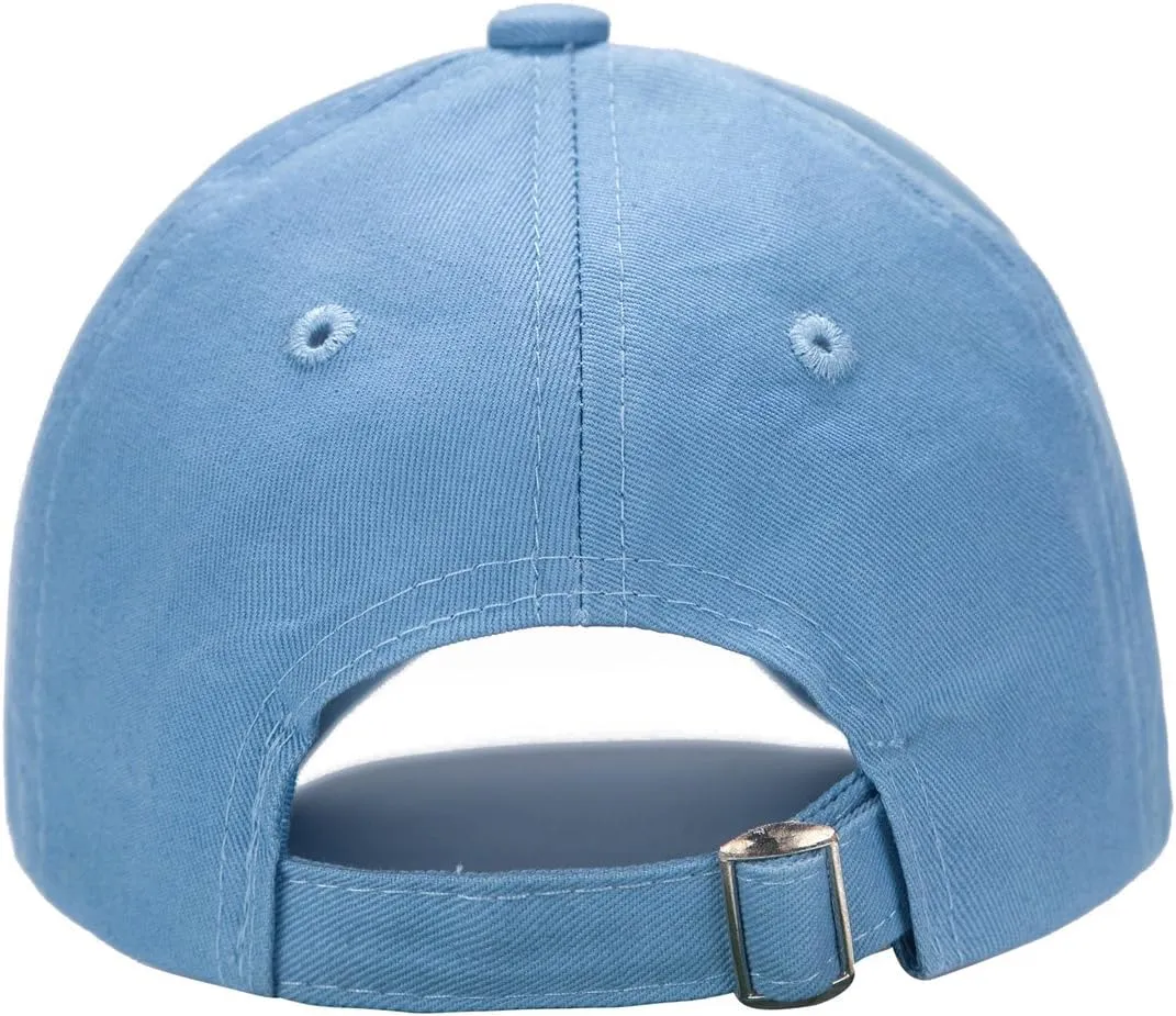 Edoneery Baseball Cap for Kids-Adjustable Washed Cotton Golf Toddler Hat for Boys & Girls