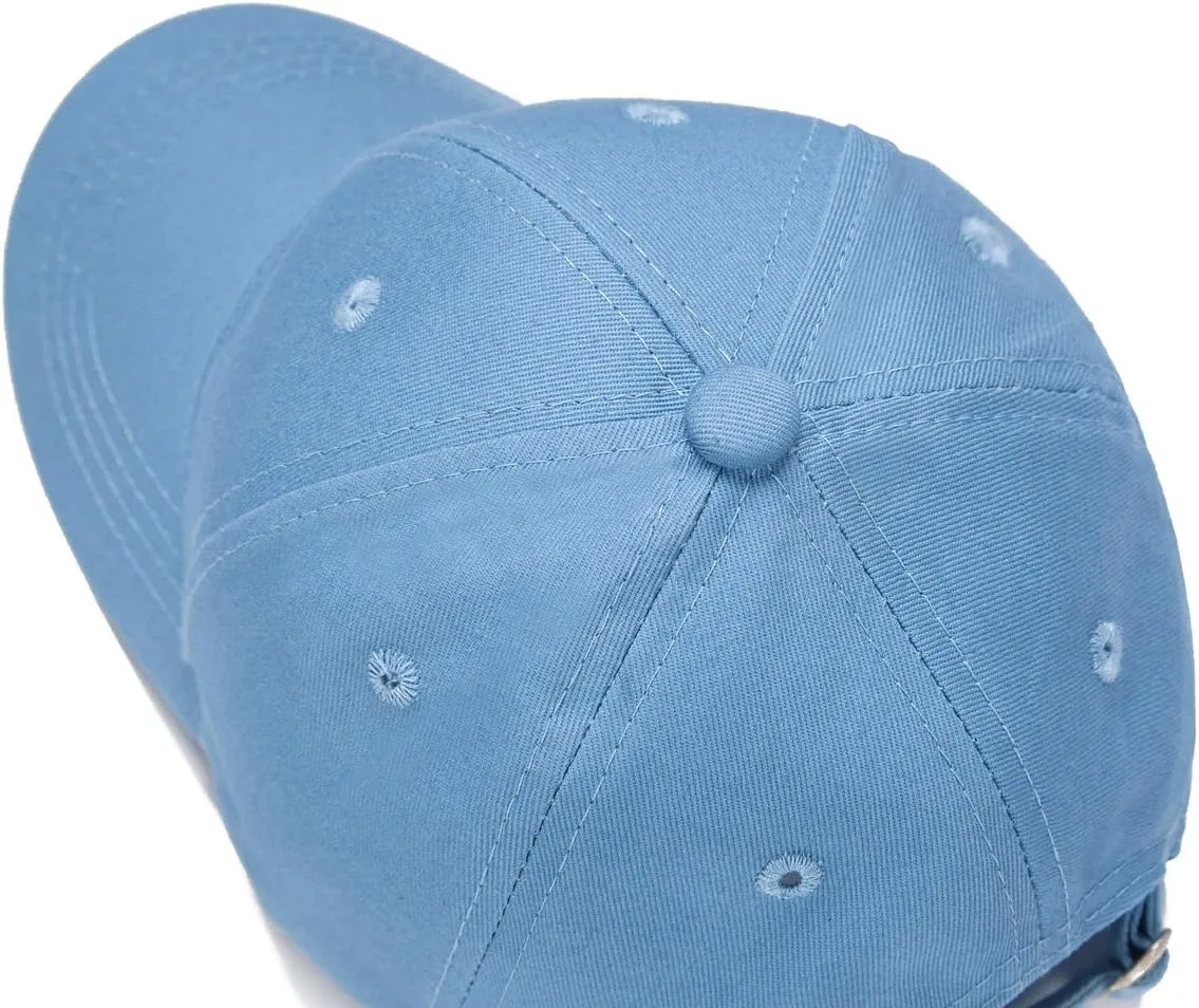 Edoneery Baseball Cap for Kids-Adjustable Washed Cotton Golf Toddler Hat for Boys & Girls