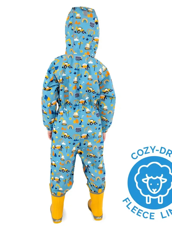 Jan & Jul Kids Fleece Lined Rain Suits | Under Construction