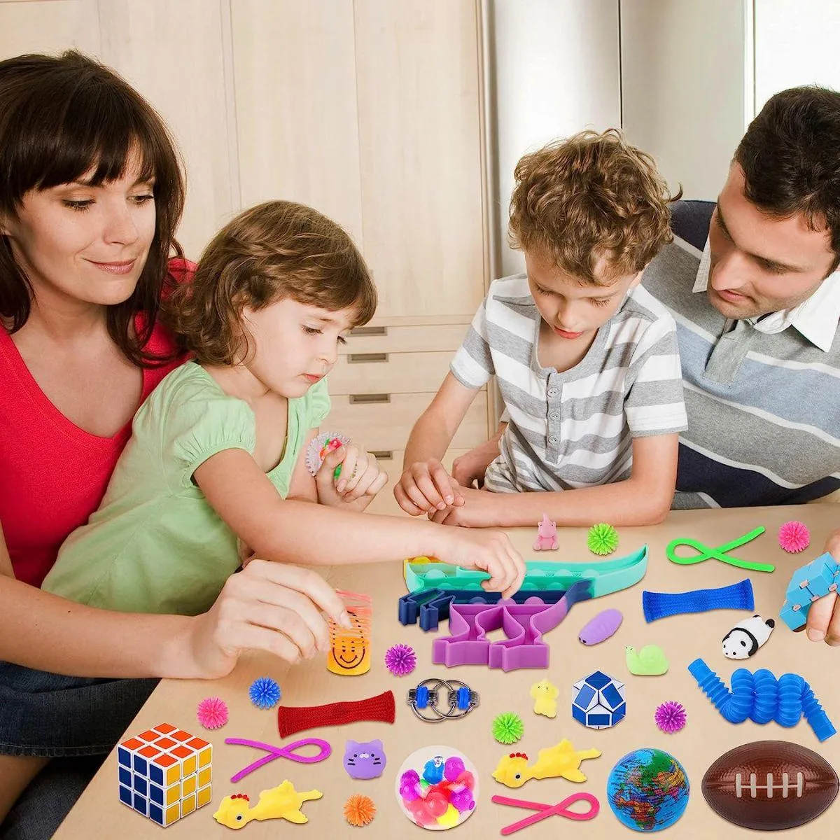 Kidst 72-Piece Fidget Sensory Toy Set - Stress Relief & Focus for All Ages