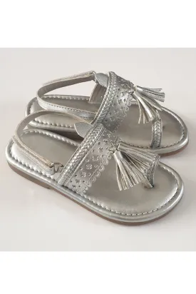 Silver Kolhapuri Sandals